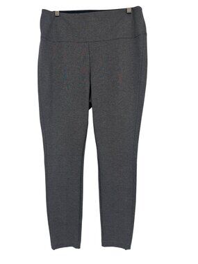 Matilda Jane Womens Gray ponte Knit Pants size large Stretch Elastic Waist new